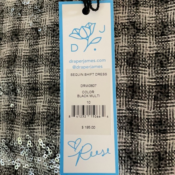 NWT Draper James Sequin Shift Dress - Picture 5 of 9